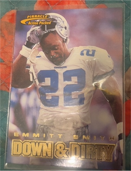 1997 Pinnacle Action Packed #112 Emmitt Smith — front