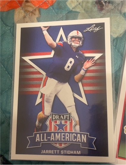 2019 Leaf Draft All-American #72 Jarrett Stidham — front
