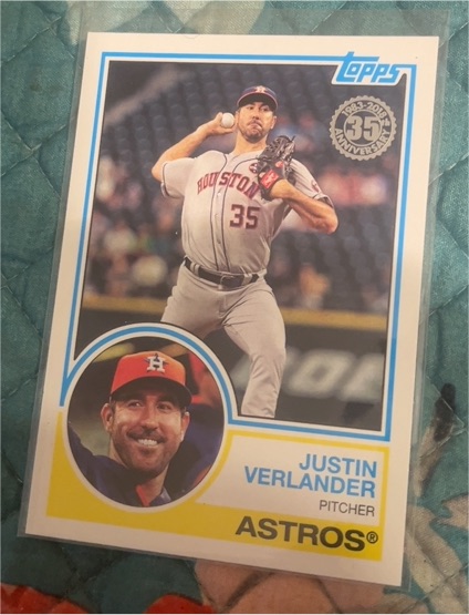 2018 Topps #83-98 Justin Verlander — front