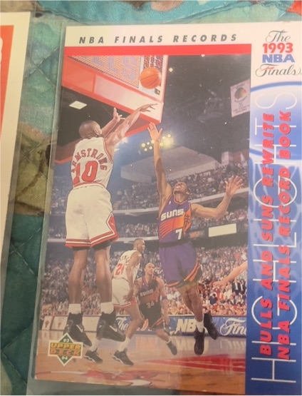 1993-94 Upper Deck #207 B.J. Armstrong / Kevin Johnson NBA Finals Records — front