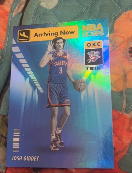2021-22 Panini NBA Hoops #16 Josh Giddey Arriving Now — front
