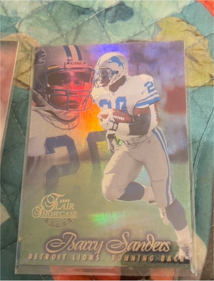 1997 Flair Showcase #20 Barry Sanders — front