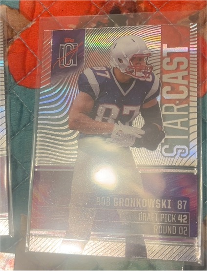 2024 Topps Signature Class Rob Gronkowski Starcast Acetate SC-17 SP Green /150 — front