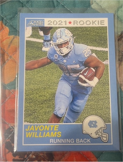 2021 Score #74 Javonte Williams Rookie — front