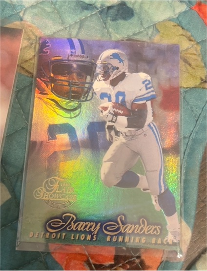 1997 Flair Showcase Row 1 #20 Barry Sanders — front