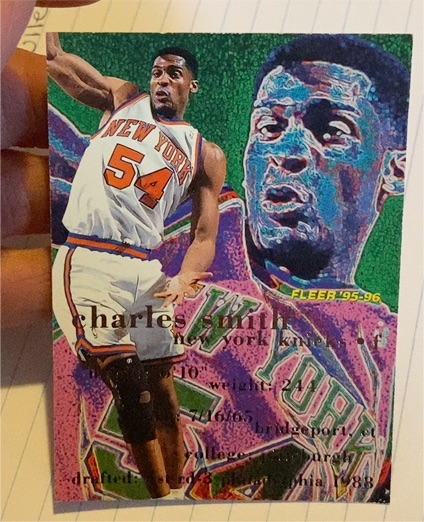 1995-96 Fleer #124 Charles Smith — front