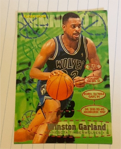 1995-96 Fleer #106 Winston Garland — front