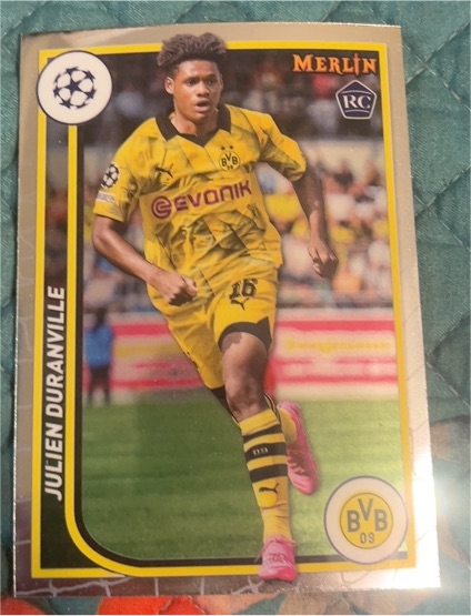 2023-24 Topps Merlin UEFA Club Competitions #26 Julien Duranville — front