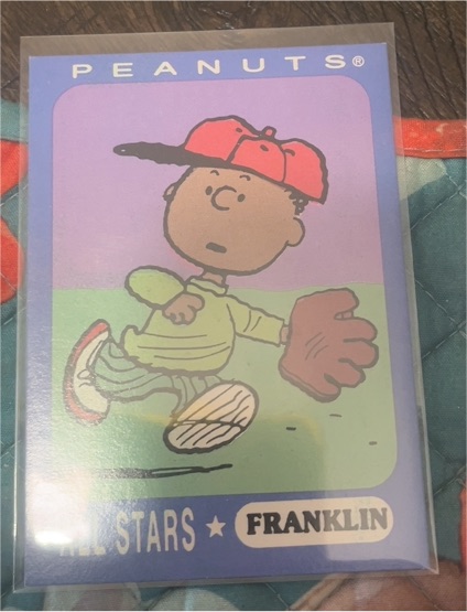 1990 Ziploc Peanuts All-Stars #9 Franklin — front