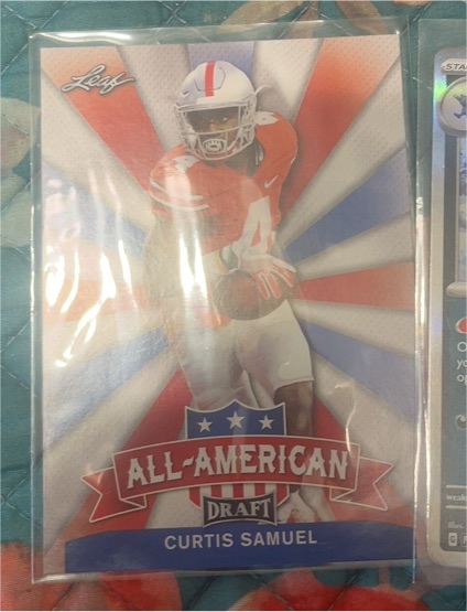 2017 Leaf Draft Football #AA-06 Curtis Samuel — front