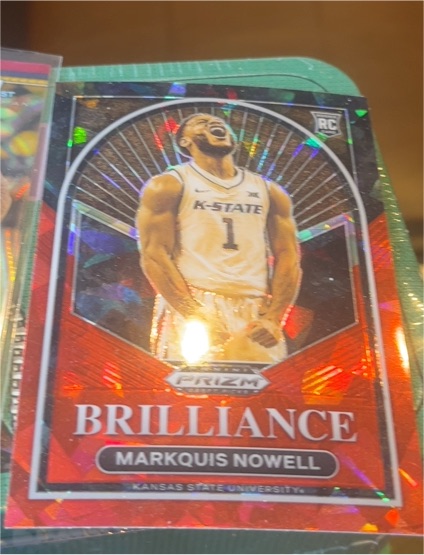 2023-24 Panini Prizm Draft Picks #15 Markquis Nowell Brilliance Rookie — front