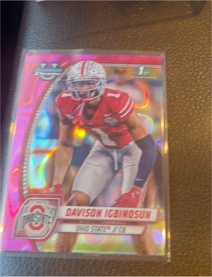 2024 Bowman University Chrome #54 Davison Igbinosun — front