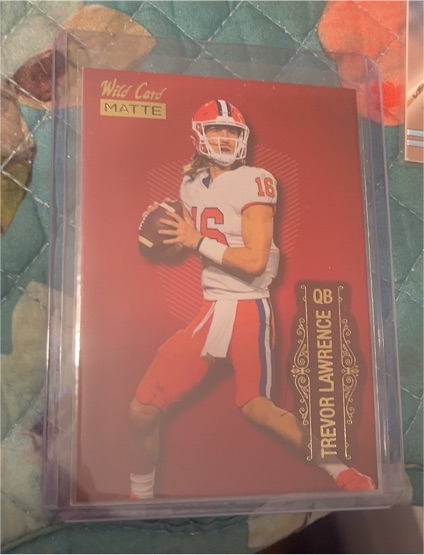 2021 Wild Card Matte #LBC-1 Trevor Lawrence — front