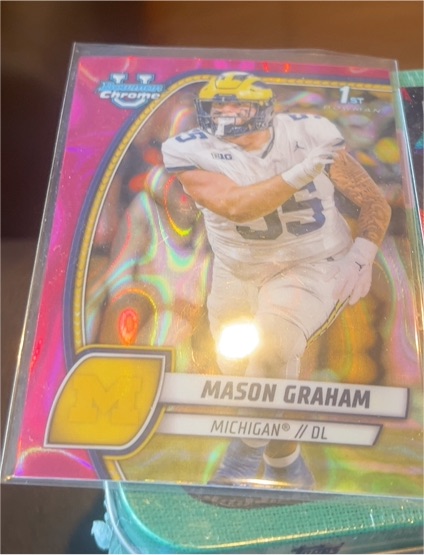 2024 Bowman University Chrome #127 Mason Graham — front