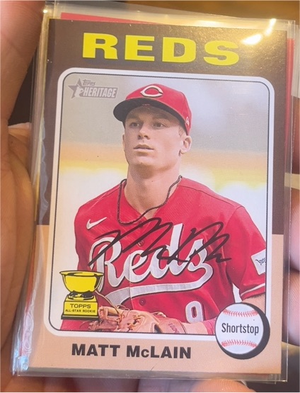2024 Topps Heritage #279 Matt McLain — front