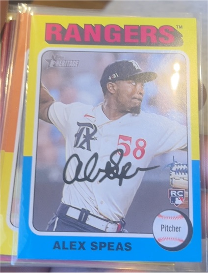 2024 Topps Heritage #274 Alex Speas — front