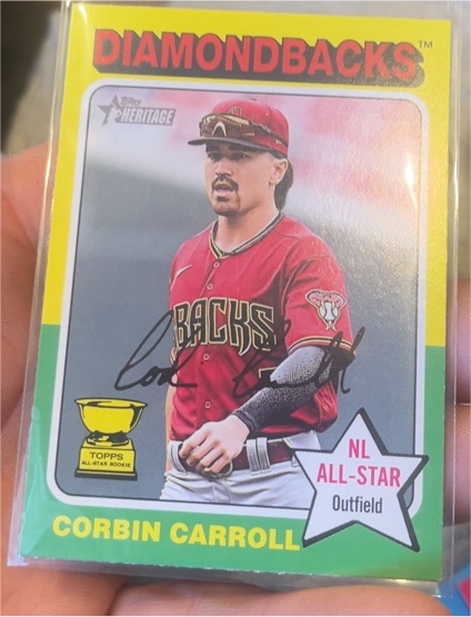 2024 Topps Heritage #372 Corbin Carroll — front