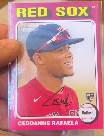 2024 Topps Heritage #420 Ceddanne Rafaela — front