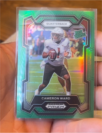 2024 Panini Prizm Draft Picks #199 Cameron Ward Rated Prospect — front