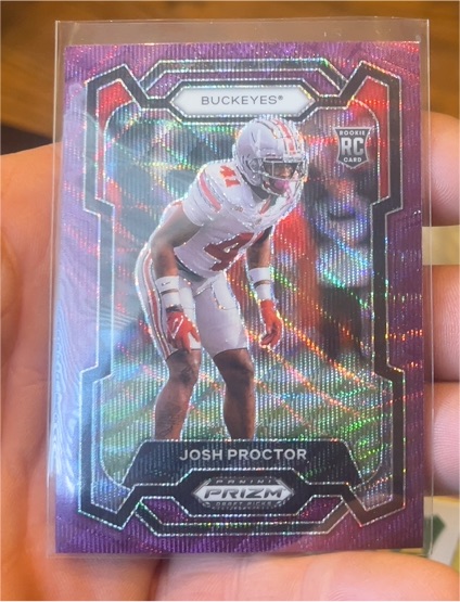 2024 Panini Prizm Draft Picks Josh Proctor RC — front