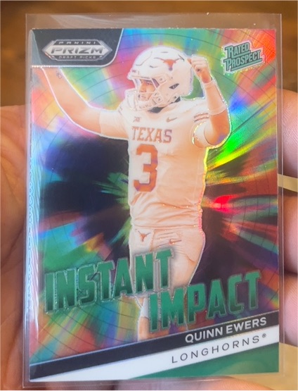 2024 Panini Prizm Draft Picks Instant Impact #II-QE Quinn Ewers — front