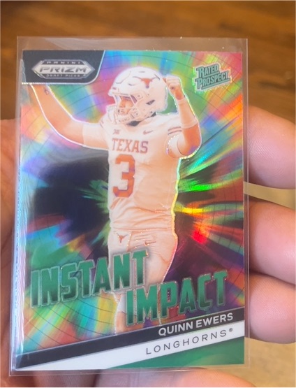 2024 Panini Prizm Draft Picks Instant Impact #II-QE Quinn Ewers — front