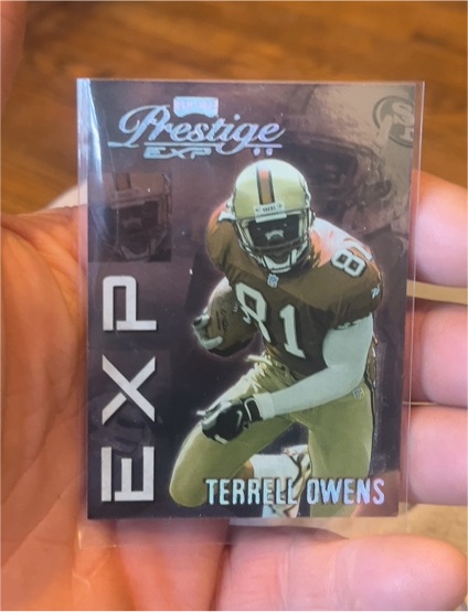 1999 Playoff Prestige EXP Reflections Silver #EX88 Terrell Owens — front