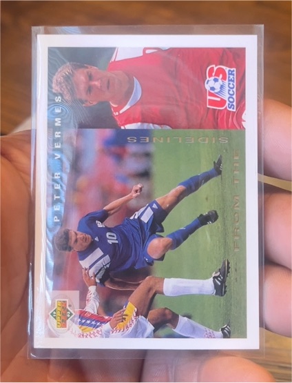 1993 Upper Deck World Cup #From The Sidelines Peter Vermes — front