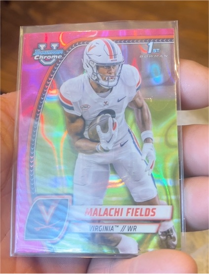 2024 Bowman Chrome University #124 Malachi Fields — front