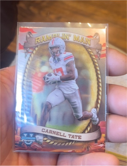 2024 Bowman University Chrome Ramblin' Man #RM-10 Carnell Tate — front