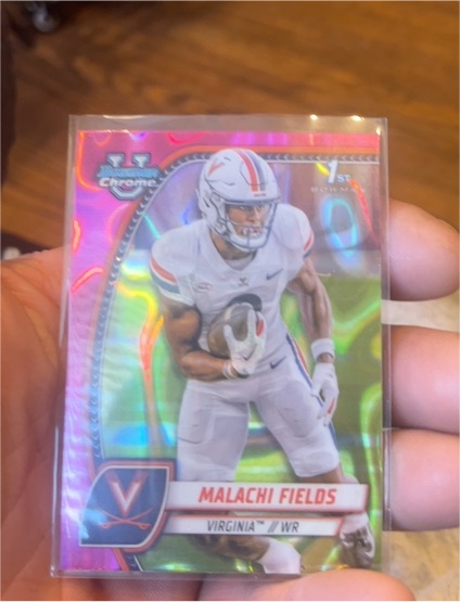 2024 Bowman University Chrome #124 Malachi Fields — front
