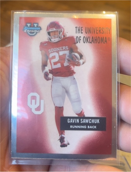 2024 Bowman Chrome University #55B-18 Gavin Sawchuk — front