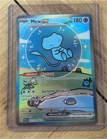 2023 Pokémon SV: Paldean Fates #232 Mew ex — front