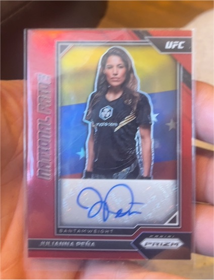 2023 Panini Chronicles UFC Prizm National Pride #NP-JPN Julianna Pena — front