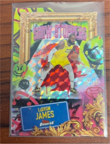 2024-25 Topps Finest #S-6 LeBron James Show Stoppers Die Cut — front