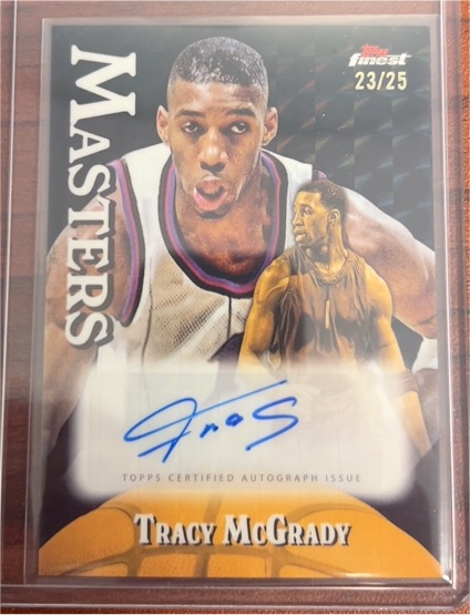 2023-24 Topps Finest Masters Autograph #MA-TM Tracy McGrady — front