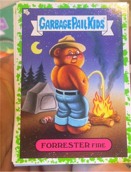 2021 Topps Garbage Pail Kids Go On Vacation #63b Forrester Fire — front