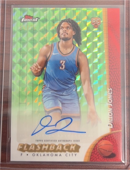 2024-25 Topps Finest Flashback Autographs #FBA-DJ Dillon Jones — front
