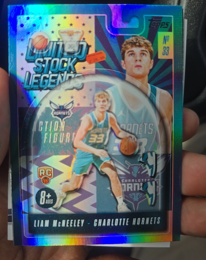 2025-26 Topps Limited Stock Legends #33 Liam McNeeley — front