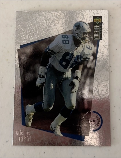 1996 Upper Deck Collector's Choice MVP #M11 Michael Irvin — front