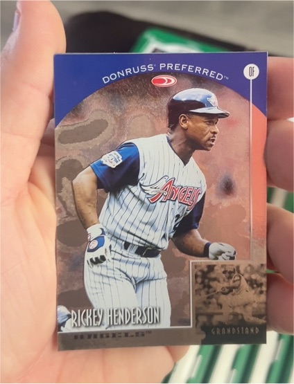 1998 Donruss Preferred Grandstand #45 Rickey Henderson — front