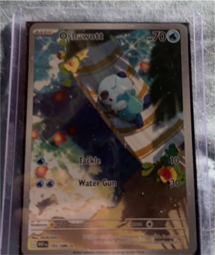2025 Pokémon TCG White Flare #105 Oshawott Illustration Rare — front