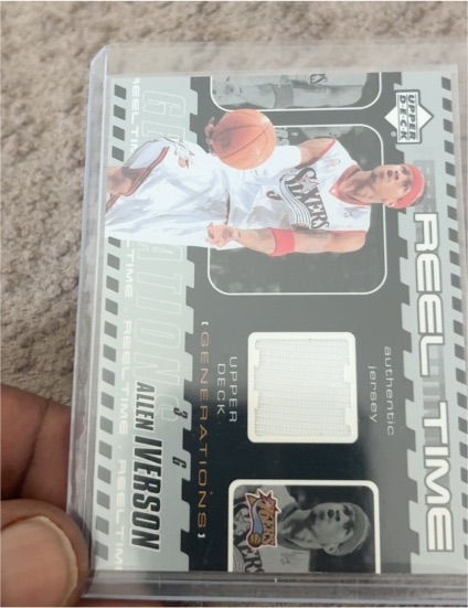 2002-03 Upper Deck Generations Reel Time Jersey #AI-J Allen Iverson — front