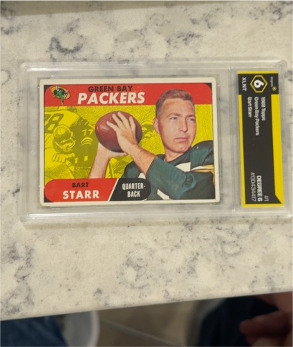 1968 Topps #1 Bart Starr — front