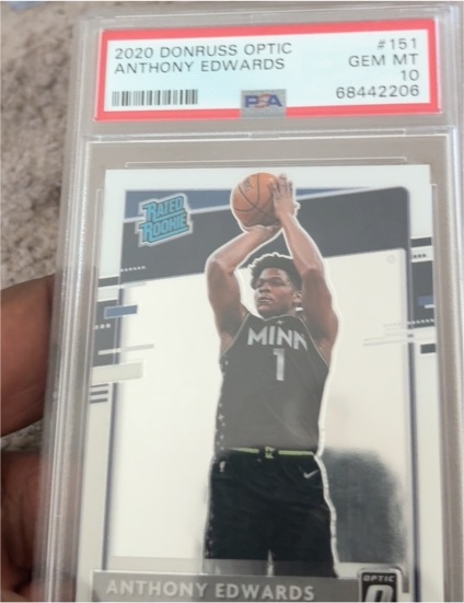 2020 Donruss Optic #151 Anthony Edwards — front