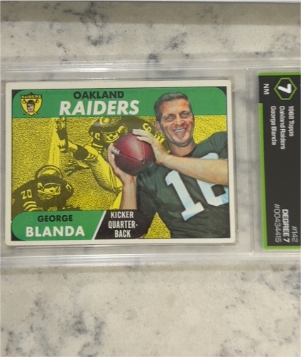 1968 Topps #142 George Blanda — front