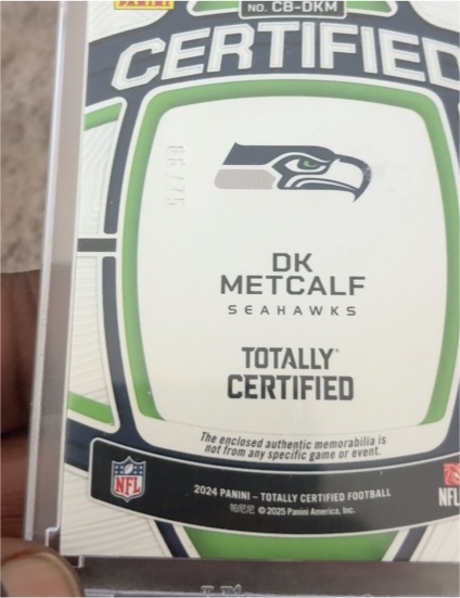 2024 Panini Totally Certified #CB-DKM DK Metcalf — front