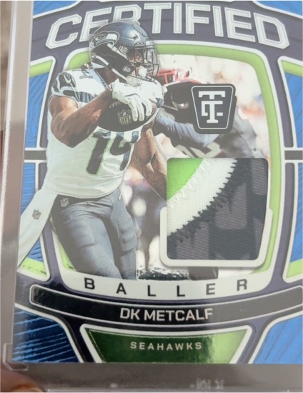 2024 Panini Totally Certified Certified Baller #CB-DKM DK Metcalf — front
