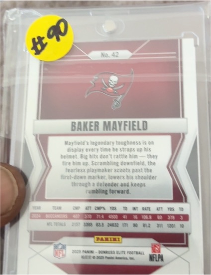 2025 Panini Donruss Elite #42 Baker Mayfield — front