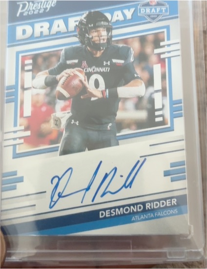 2022 Panini Prestige #Draft Day Signatures Desmond Ridder — front